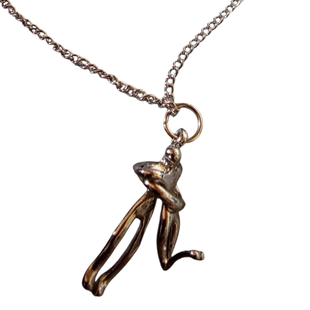 New Stainless Steel Hugging Couple Pendant - Picture 2 of 4